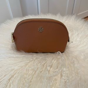 Tory Burch, small cosmetic case, cognac